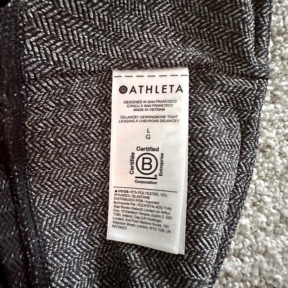 Athleta Delancey Herringbone Leggings (L) - Picture 9 of 11